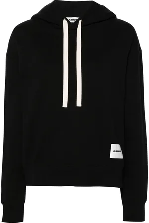 Jil Sander + logo-patch cotton hoodie