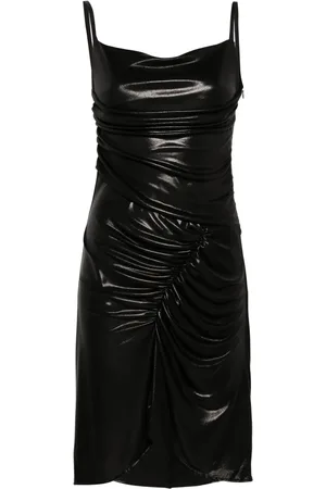 Marine Serre Panelled draped minidress
