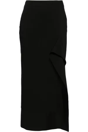 V:PM ATELIER Satine pencil midi skirt
