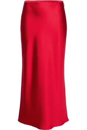 V:PM ATELIER Dramatic midi satin skirt