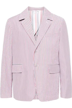 Thom Browne Striped single-breasted blazer