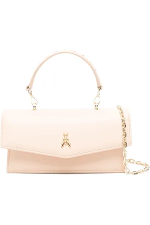 Patrizia Pepe Logo-plaque leather tote bag
