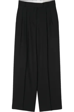 OFFICINE GENERALE Pleated tapered trousers