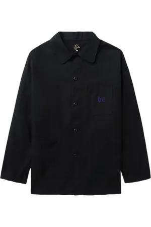 Pins & Needles Logo-embroidered shirt jacket