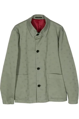 Paul Smith Patterned-jacquard cotton shirt jacket