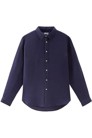 Woolrich Point-collar linen shirt
