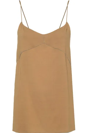 Fabiana Filippi Bead-detail crepe top