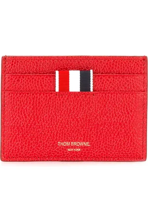 Thom Browne Pebbled-leather card holder