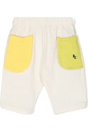 Bobo Choses Colour-block cotton trousers