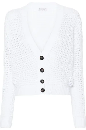 Brunello Cucinelli Sequinned open-knit cardigan