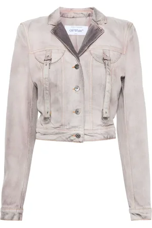 OFF-WHITE Laundry cotton denim jacket