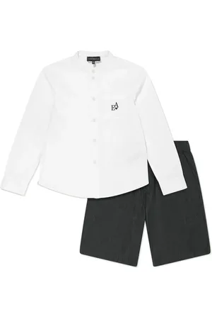Emporio Armani Monogram-print shorts set