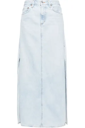 AGOLDE Astrid denim maxi skirt