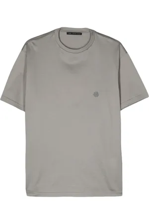 LOW BRAND Embroidered-logo cotton T-shirt