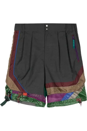 Kolor Colour-block layered shorts