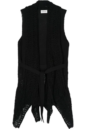 P.A.R.O.S.H. Sleeveless belted gilet