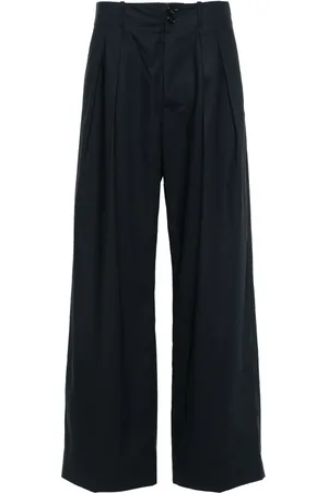 Plan C Pleated wide-leg trousers