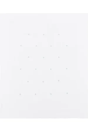 LITTLE BEAR Polka-dot embroidered blanket