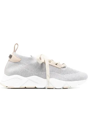 PESERICO SIGN Lurex knitted sneakers