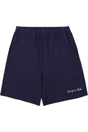 Sporty & Rich Logo-print cotton shorts
