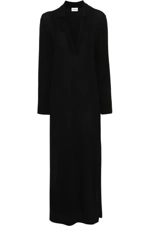 P.A.R.O.S.H. Side-slit long-sleeve dress