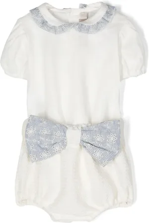 LA STUPENDERIA Oversized-bow shorts set