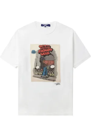 JUNYA WATANABE Paris Fashion Week graphic-print cotton T-shirt