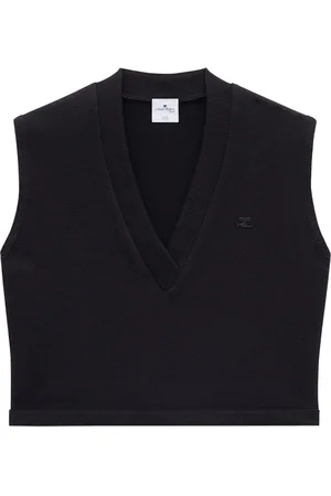 Courrèges Varsity logo-appliqué vest