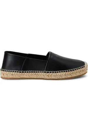 Salvatore Ferragamo Logo-debossed leather espadrilles