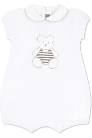 LITTLE BEAR Appliquéd stretch-cotton shorties