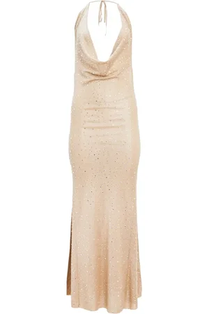 Retrofete Saar embellished plunge-neck dress