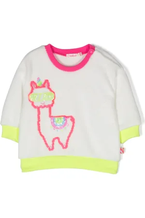 Billieblush Illustration-print brushed sweatshirt