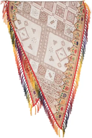 PIERRE-LOUIS MASCIA Fringed silk scarf