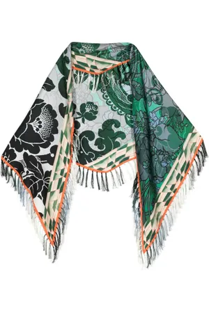 PIERRE-LOUIS MASCIA Floral-print silk scarf
