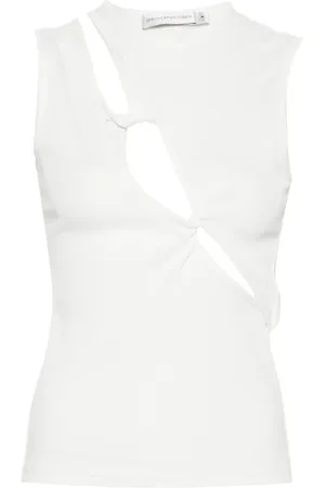 CHRISTOPHER ESBER Oblix Twist ribbed tank top