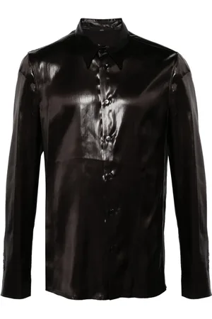 SAPIO Lamé-effect long-sleeve shirt