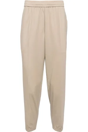 CROQUIS Pleat-detailing tapered trousers