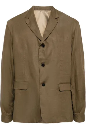 CROQUIS Notched-lapel linen blazer