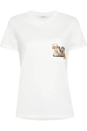 Max Mara Graphic-print cotton T-shirt