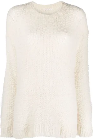 The Row Eryna open-knit wool blend jumper