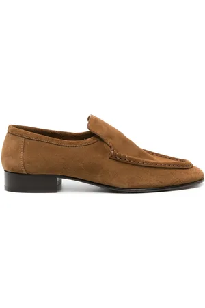 The Row New Soft suede loafers