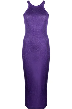 Sportmax Lurex sleeveless midi dress