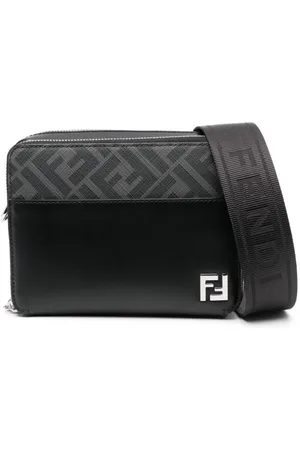 Fendi FF Organizer leather shoulder bag