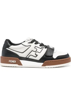 Fendi Match panelled leather sneakers
