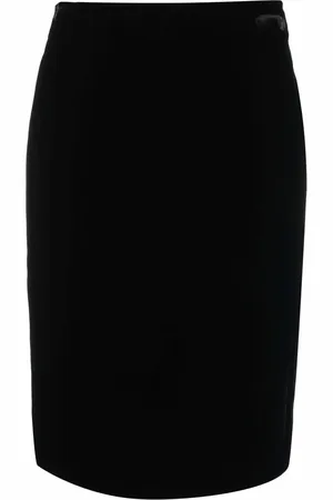 Saint Laurent High-waisted silk skirt