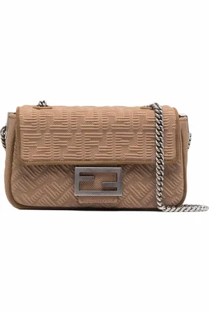 Fendi Medium textured logo Baguette bag