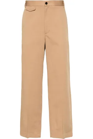 Gucci Web-detail cotton trousers