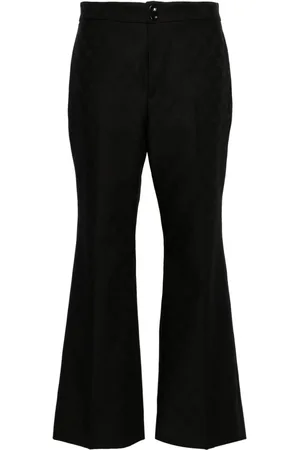 Gucci GG-jacquard flared rousers