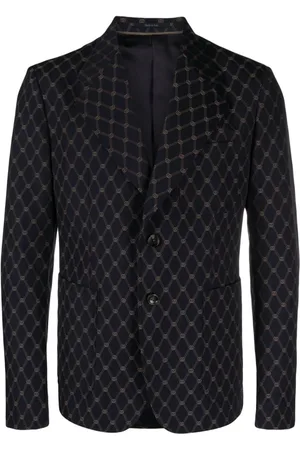 Gucci Interlocking G-jacquard wool blazer