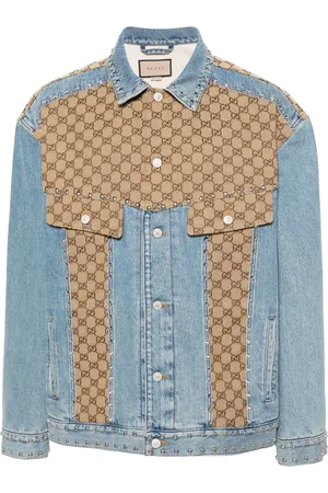 Gucci Logo-print panelled denim jacket